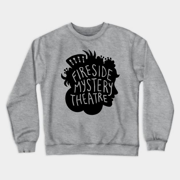 Large Black FMT Logo Crewneck Sweatshirt by Fireside Mystery Theatre